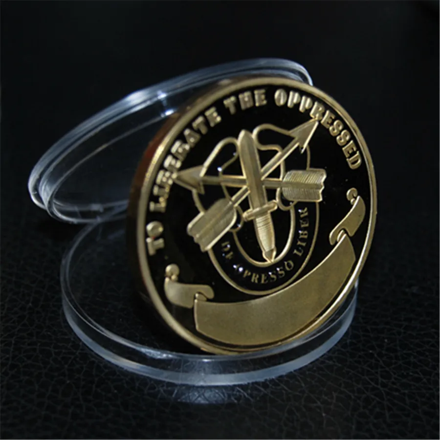 Army Ranger Green Beret SFG Special Forces Grp De Oppresso Liber Challenge Coin (15)