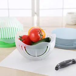 Многофункциональный Салат Чаша измельчителя Vegetable Slicer Cutter Чоппер машины Кухня принадлежности @ LS JY16