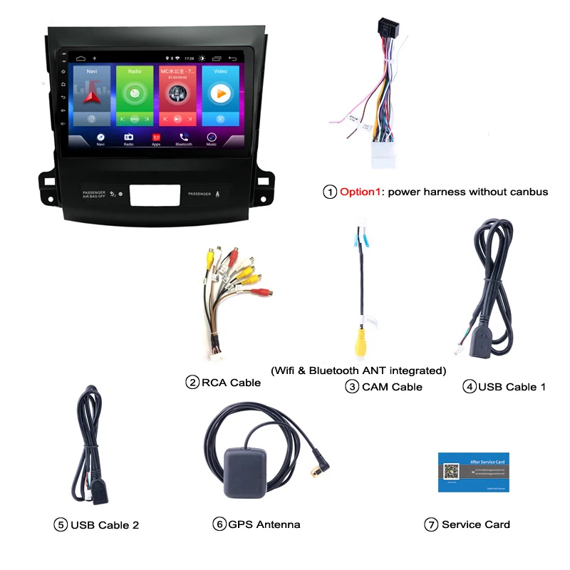 Flash Deal Full Touch Screen Car Android 8.1 Radio Player For MITSUBISHI OUTLANDER 2006 GPS Navigation Video Multimedia Built In Bluetooth 1