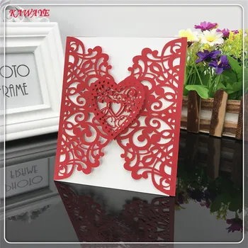 

24pcs Creative Wedding Invitations Card Party Supplies Elegant Laser Cut Birthday Party Invitation Card Wedding Decor 5ZXH01