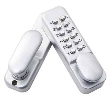 

Zinc alloy keyless combination mechanical door lock no need power push button code lock