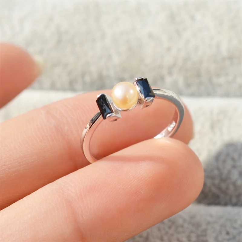 QIAOBEIGE серебро 925 пробы жемчужные самодельные Украшения Аксессуары милые Простые