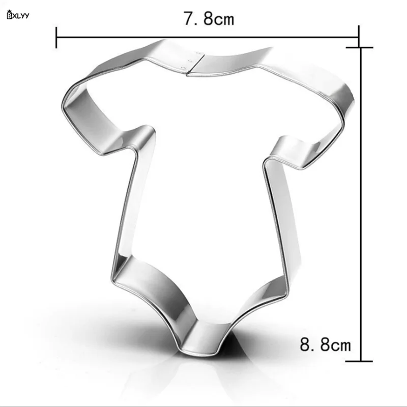 Bxlyy Горячая Нержавеющая сталь форма для печенья Кухня Аксессуары для выпечки Одежда для малышей бутылка форма для печенья режущее приспособление вечерние Decor.7z - Цвет: Baby clothing