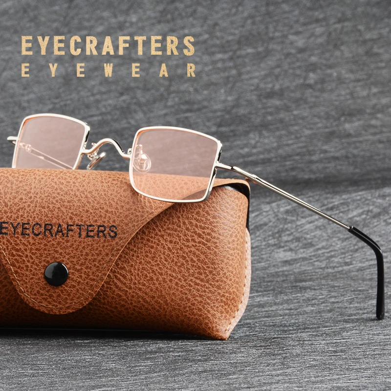 

Fashion Retro Polarized Mens Womens Metal Vintage Square Eyecrafters Steampunk Sunglasses Coating Lens Mirrored Eyewear