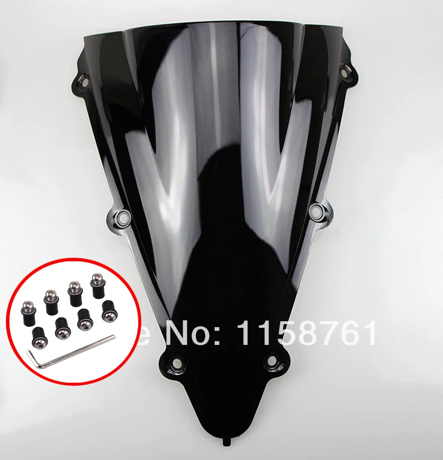 Black New Windscreen Windshield Windshield For Yamaha 2004 2006