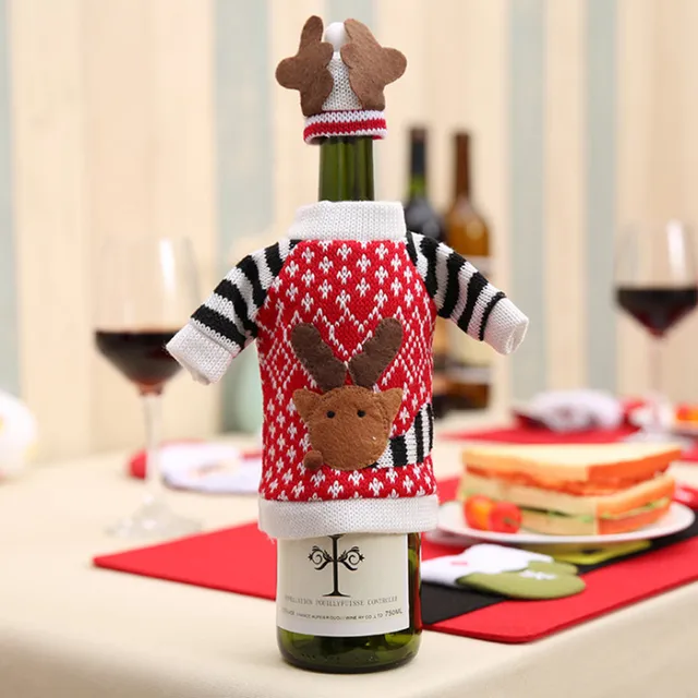 christmas elk red wine bottle set christmas champagne bottle set christmas wine bottle decorations - Christmas Wine Bottle Decorations christmas elk red wine bottle set christmas champagne bottle set christmas wine bottle decorations - Christmas Wine Bottle Decorations