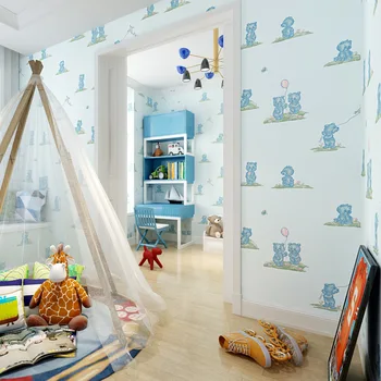 

Colomac children's room cartoon 3D non-woven living room warm wallpaper roll waterproof bedroom TV background decor wall paper