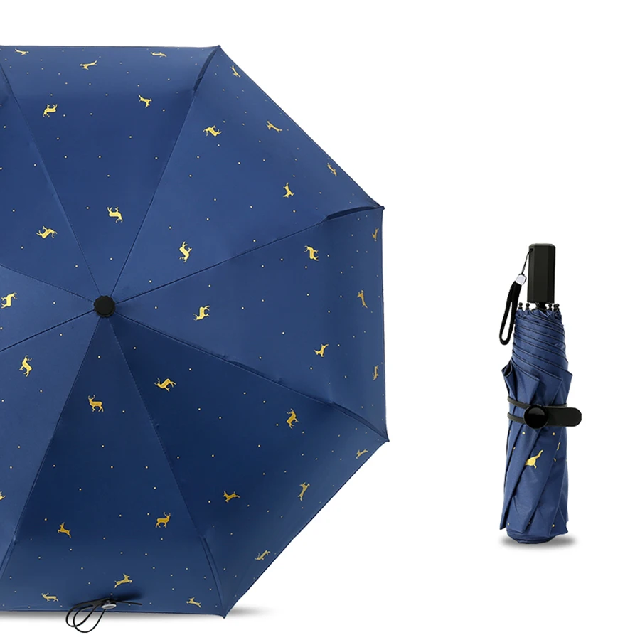 

Umberlla Large Pocket Sunny Folding Umbrella Women Windproof Uv Parasol Garden Hello Kitty Van Gogh Biohazard Parapluie 70C0061
