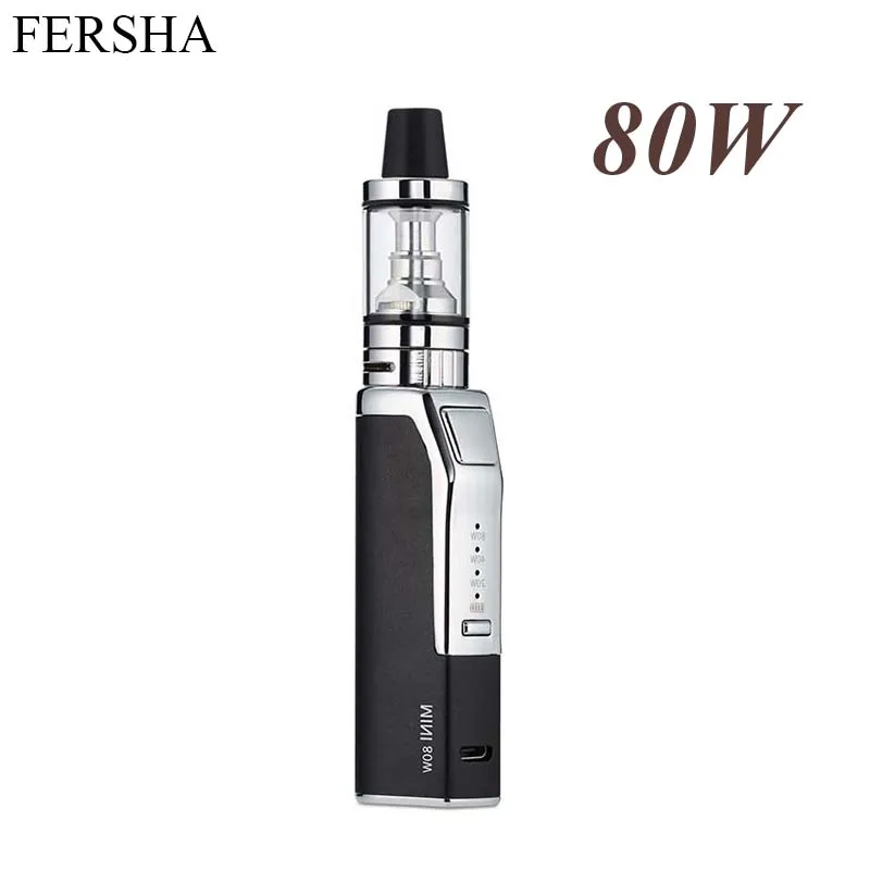 FERSHA mini 80W Vape electronic cigarette mod kit box 2200 mAh internal battery 510 interface 2.0ml e-cigarette Starter must FERSHA mini 80W Vape electronic cigarette mod kit box 2200 mAh internal battery 510 interface 2.0ml e-cigarette Starter must