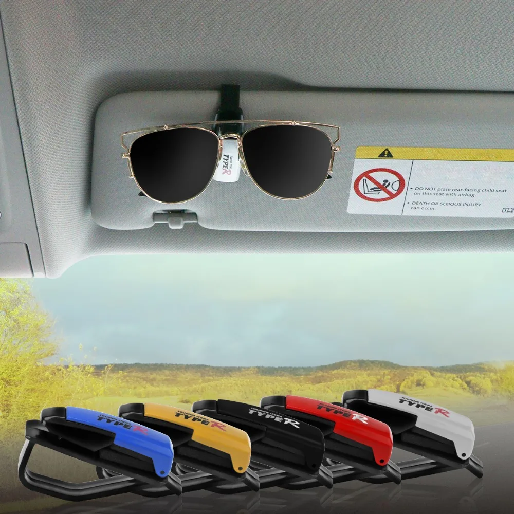 Nuevo Azul Gafas de sol gafas clip de visor soporte para coche