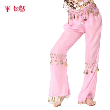 

Child huazhung boot cut chiffon belly dance indian dance trousers national dance trousers children's clothing new arrival