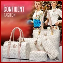Wholesale 2015 women fashion high grade leather shoulder bag handbags women messenger bags print purses 6