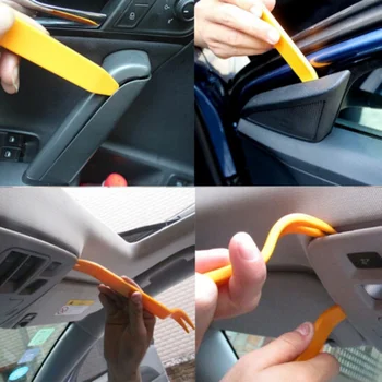 

New 4pcs Auto Car Radio Panel Door Clip Trim Dash For SSANGYONG Chairman Rexton Kyron Rodius Actyon korando Tivolan