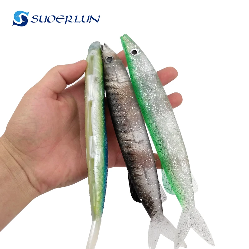 

bionic soft fishing lure soft plastic fishing bait 22.5cm 55g big fish lure