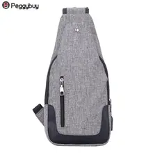 Холст Для мужчин s груди пакет зарядка через usb молнии Курьерские сумки Для мужчин школьные сумки Водонепроницаемый унисекс Anti-theft Crossbody сумка