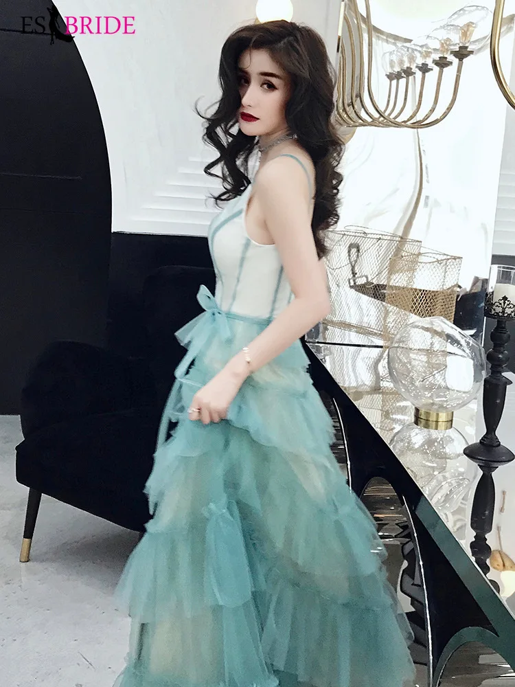 Green Sexy V-neck Formal Dresses Evening Gown 2019 Evening Dresses Long Evening Dress Student Party Robe De Soiree ES2485 Green Sexy V-neck Formal Dresses Evening Gown 2019 Evening Dresses Long Evening Dress Student Party Robe De Soiree ES2485