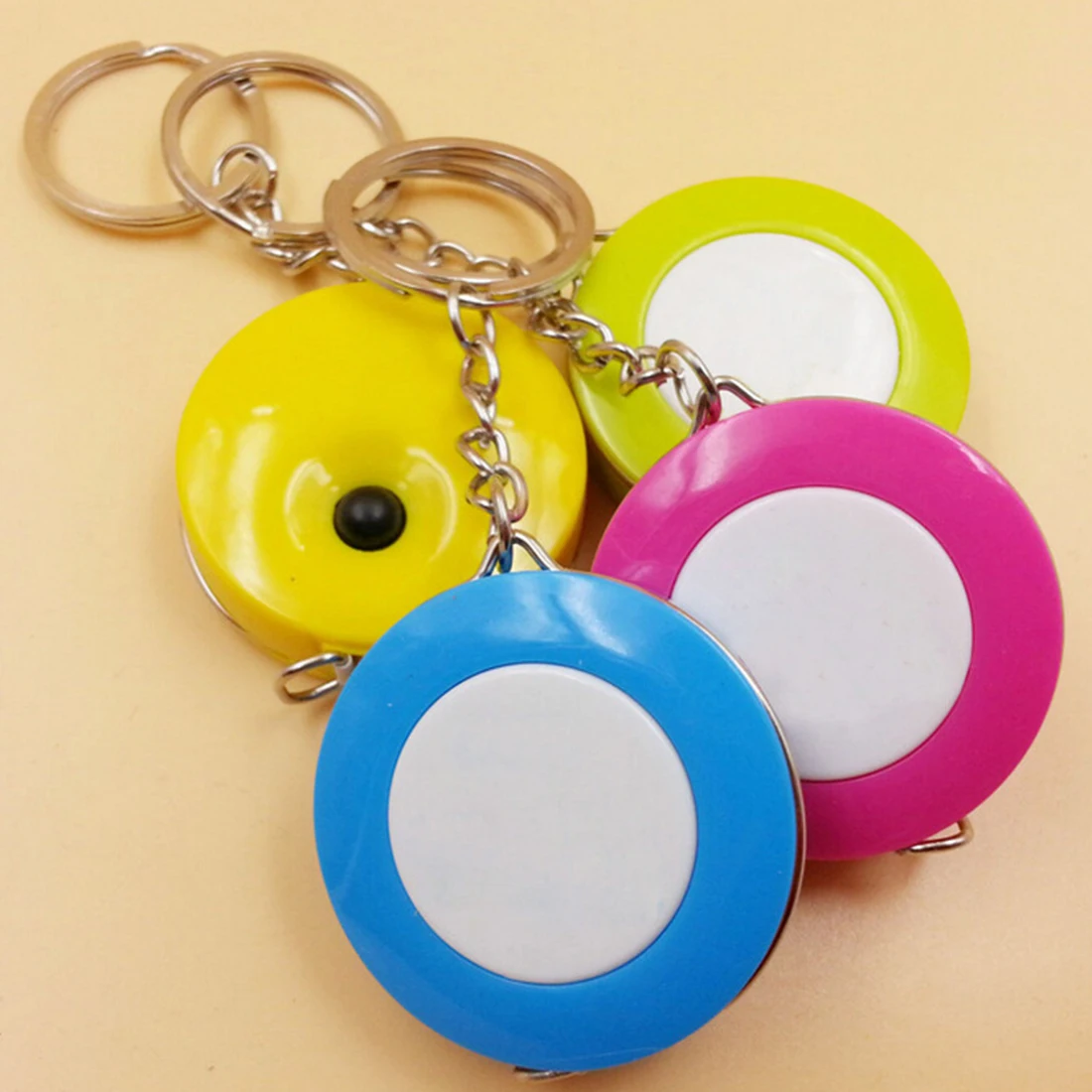 1pc 1.5m Mini Measuring Tape Measure Retractable Metric Belt Colorful