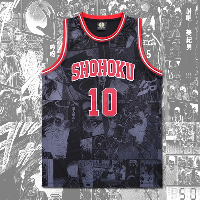 Костюм для косплея школьников Slam Dunk Shohoku № 10 ханамичи сакураги Камуфляжный жилет