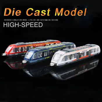 

Diecast High-speed Rail Train Model Toy Alloy Simulation Car Miniature Subway Vehicles Metal Educational Toys For Kids Gift
