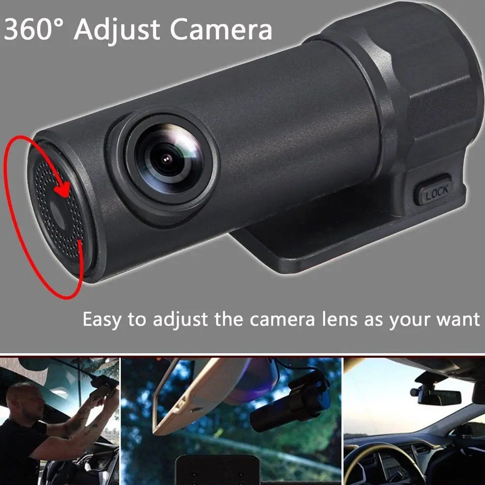 Мини 1080P Wifi высокий Автомобильный видеорегистратор Dashcam Многофункциональный Обнаружение движения автомобиль рекордер без экрана ночная версия камеры