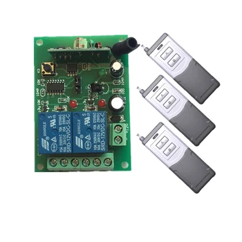 

DC12V 2CH 2Channe RF wireless remote control switch System, 4 X Transmitter + 1 X Receiver,315/433 MHZ