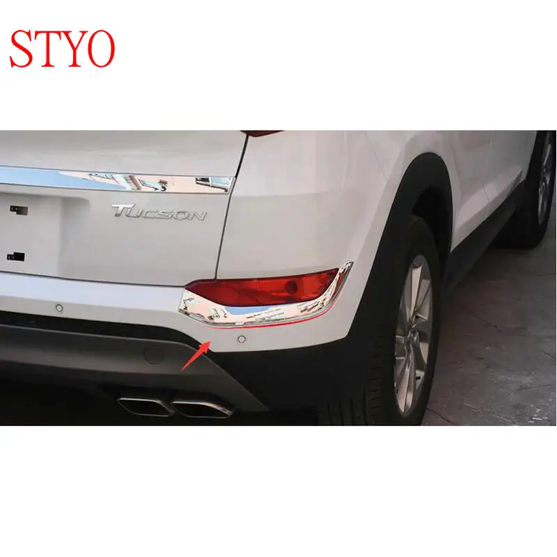 STYO автомобильные ABS хромированные передние/задние фары Противотуманные Накладка