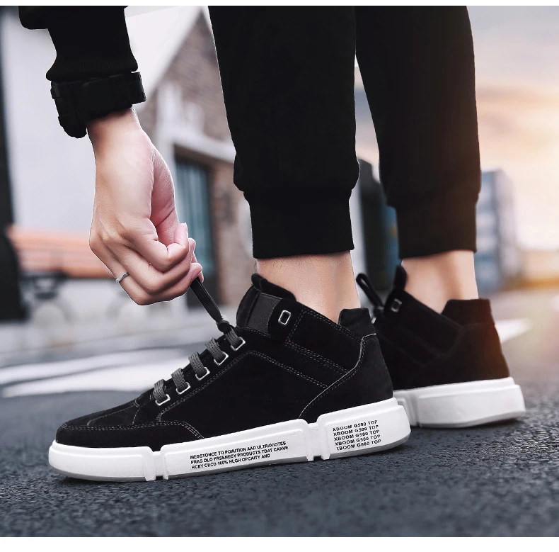 Men Boots Winter Shoes Warm Fur Ankle Boots Men Shoes Black Fashion Couple Work Sefety Shoes Lace Up Male Shoes