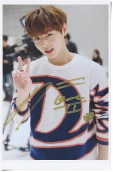 

signed WANNA ONE PARK JI HOON autographed photo 1-1=0 Nothing without you 6 inches KPOP collection 11201705