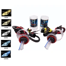 2 шт. Авто HID ксеноновая лампа 55W 12V H1 H3 ксеноновая лампа H27 H7 4300 3000 8000 h11 ксенон 6000 12000 H8 5000, XENON h7