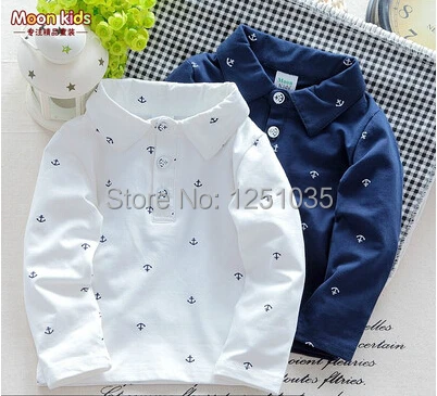

Spring and autumn baby turn-down collar long-sleeve T-shirt male female child pullover bottoming shirt infant cotton t-shirt
