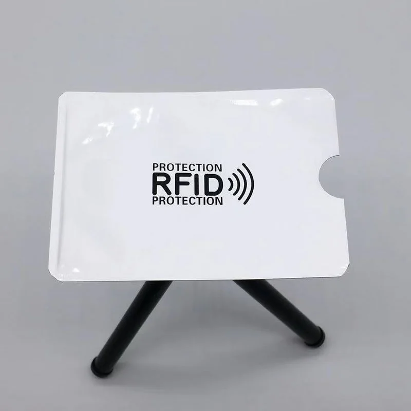 

Anti Rfid Wallet Blocking Reader Lock Bank Card Holder Id Bank Card Case Protection Metal Credit Card Holder 9.5*6