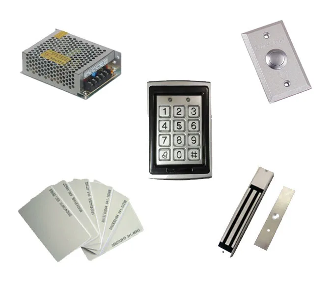 

Free shipping by DHL,access control kit ,waterproof access control+power+280kg magnetic  Lock +exit button+10 EM cards,sn:EM-T03