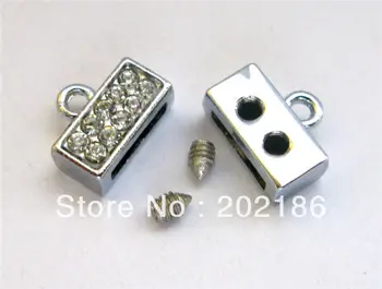 

50pcs 8mm Connector Charms Can Through 8mm band Fit key chain Phone strips DA030