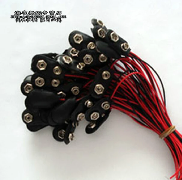 

50pcs 9V Battery Snap Connector clip Lead Wires holder