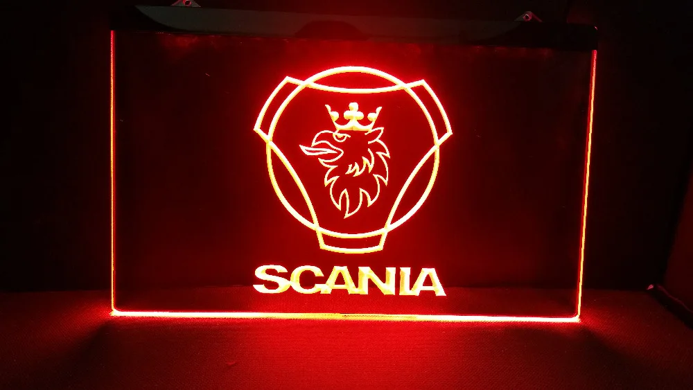 Автомобиль scania пивной бар светодиодный неоновый свет знак подвесной Знак
