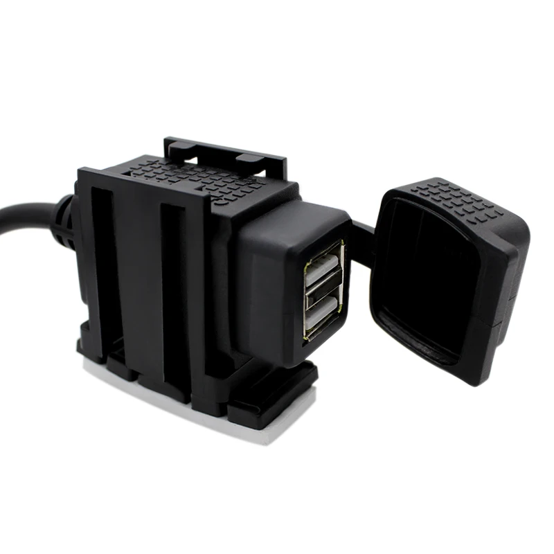 Nuoxintr USB Charger Motorcycle Motocross Dual USB Socket 12V Usb Charger Waterproof Phone Power Adapter Motorcycle Accessories