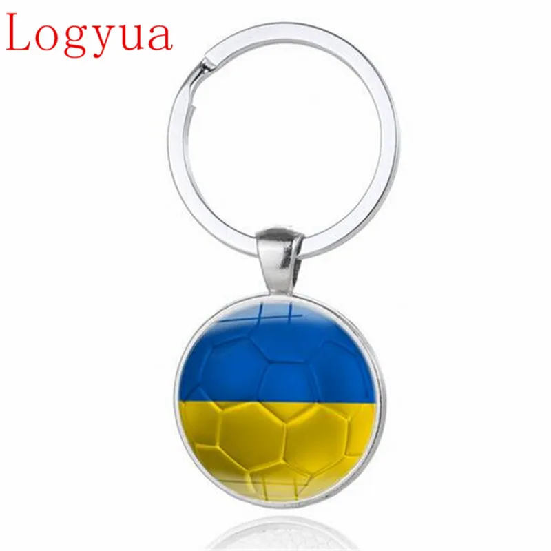 1pcs New 2018 Football Car Keychain Keyring For Ukraine