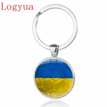 Llavero de cadena y anillo para coche de fútbol, 1 uds., novedad de 2018, para ucrania, nueva zelanda, albania, Malta, noruega, SAN marino, bandera de eslovaquia