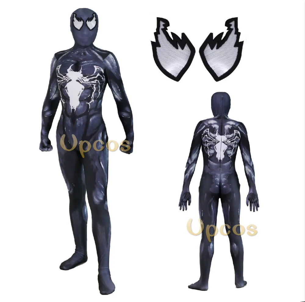 Яд костюм спайдермена для косплея 3D печатных Symbiote Человек-паук костюм из лайкры Зентаи Spidey костюм для взрослых/Дети