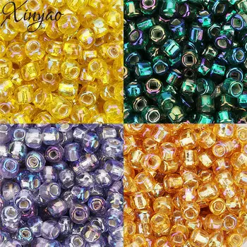 

XINYAO New 450pcs AB Color Glass Beads Czech Seed Beads Glass Loose Spacer Beads For Jewelry Makings Perles Berloque F7533