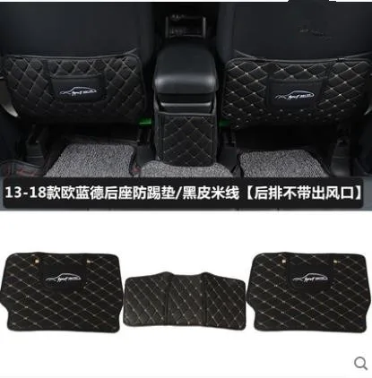 Автомобильные аксессуары подходят для MITSUBISHI outlander 2013- PU сиденья анти-kick Pad 3 шт. набор - Цвет: 13-18Without air out