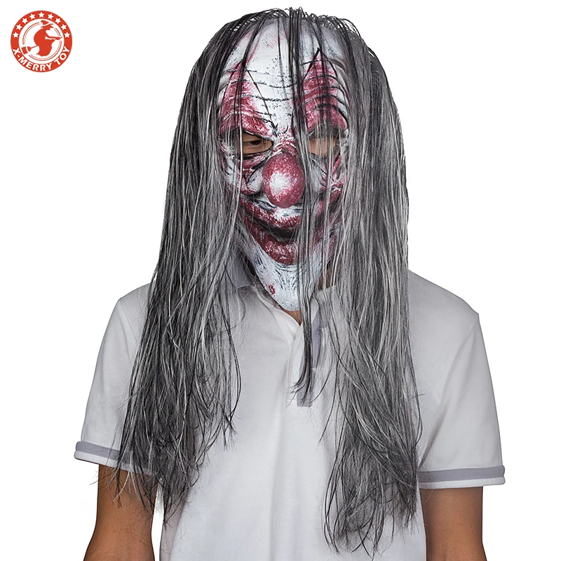 

Scary Latex Mask For Masquerade Halloween Costume Party Realistic Horror Masks With Hair
