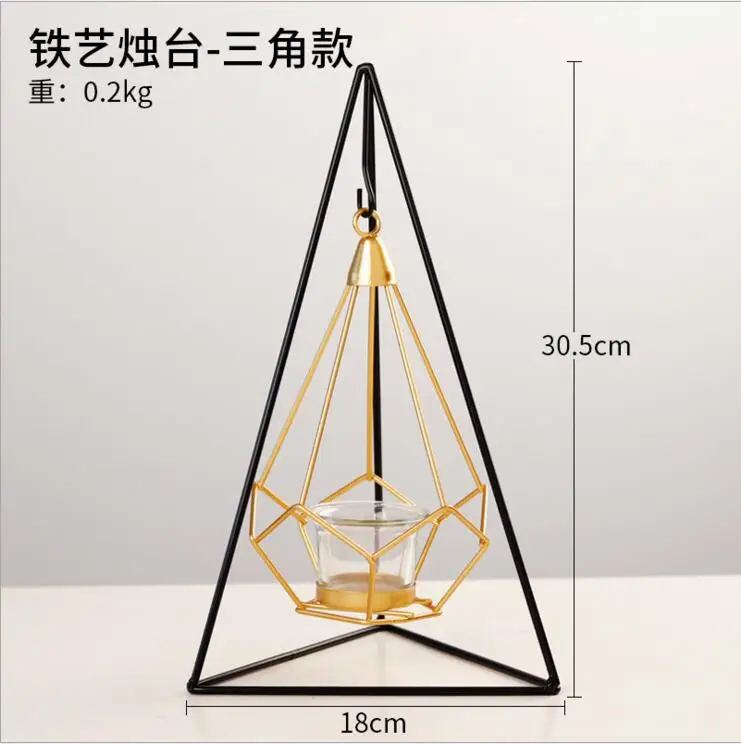 Ins стиль держатель для чайной свечи Золотистый металлический подсвечник классическое железо декоративный фонарь декор для рождественской вечеринки
