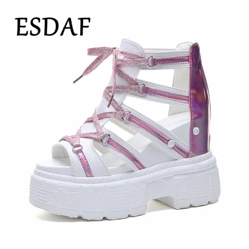Shoes Summer Platform Sandals Women 2019 Fashion Roman Chunky Sandals Women Wedges High Heels Shoes Casual Woman High Top Sandal Shoes Summer Platform Sandals Women 2019 Fashion Roman Chunky Sandals Women Wedges High Heels Shoes Casual Woman High Top Sandal