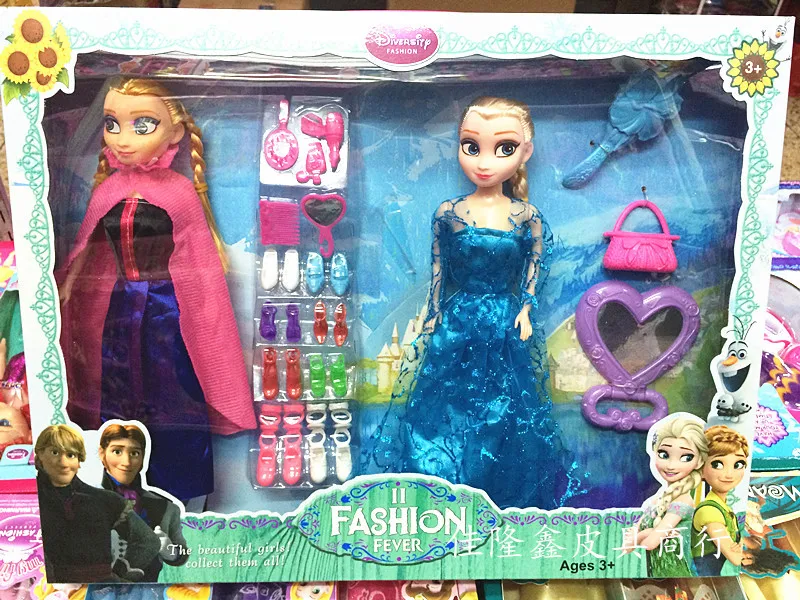 30cm Disney Toys Ice and Snow Queen Elsa Anna Frozen Princess Doll with Accessories for Childrens Birthday Christmas Gift 30cm Disney Toys Ice and Snow Queen Elsa Anna Frozen Princess Doll with Accessories for Childrens Birthday Christmas Gift