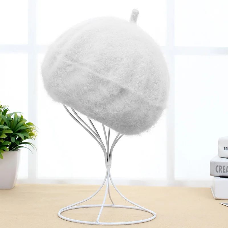 

Fashionable Women hat soft and comfortable rabbit fur new tide cap autumn and winter Warm Breathable trend berets
