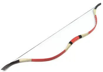 

FB02N Red Recurve Archery fiberglass bow for hunting Leather Chinese bow