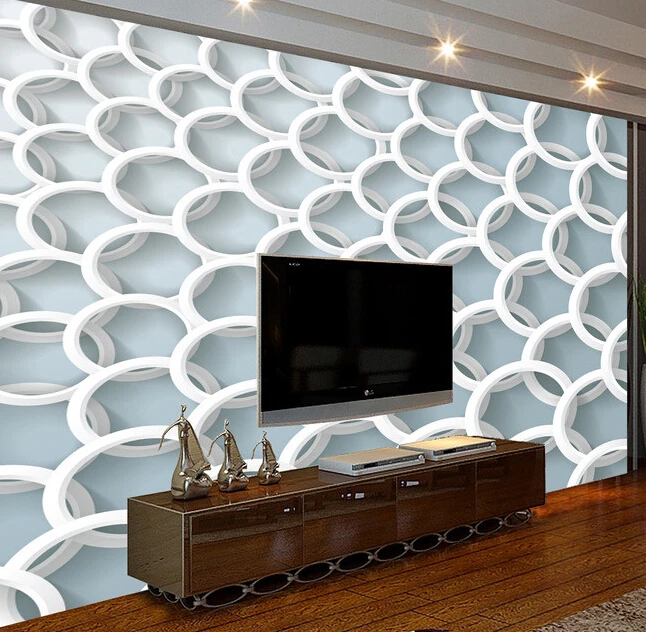 

Custom papel DE parede 3 d, circle murals for the sitting room the bedroom TV setting wall waterproof wallpaper