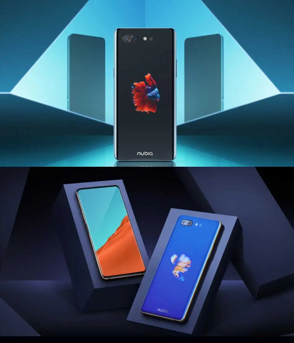 Глобальная версия zte Nubia x 4G LTE смартфон 6,2"+ 5,1" двойной экран Android 8,1 Snapdragon 845 8 Гб ram 128 ГБ rom мобильный телефон