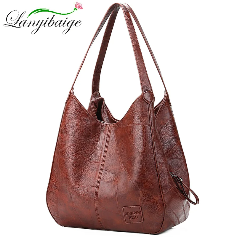 Винтажная женская сумка через плечо, Женская Повседневная сумка, сумки, большая вместительность, роскошный дизайн, высокое качество, женская сумка, сумка для женщин